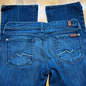 7 For All Mankind Low Rise Bootcut Jeans Size 28